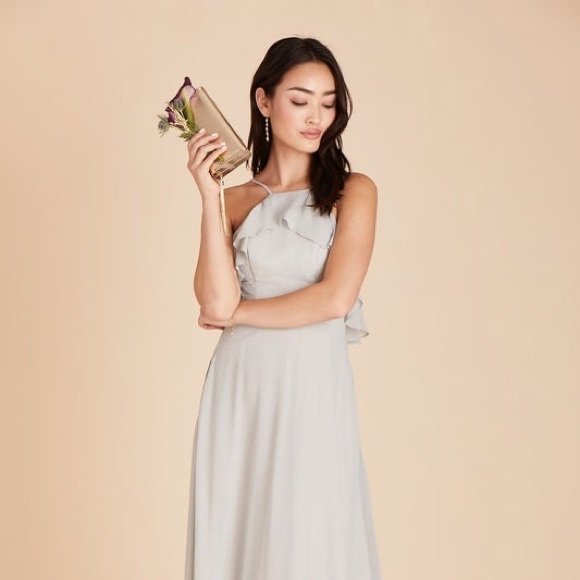 Birdy Grey bridesmaid dress; style is JULES, color DOVE GREY, size SMALL (2-4) - Picture 2 of 14